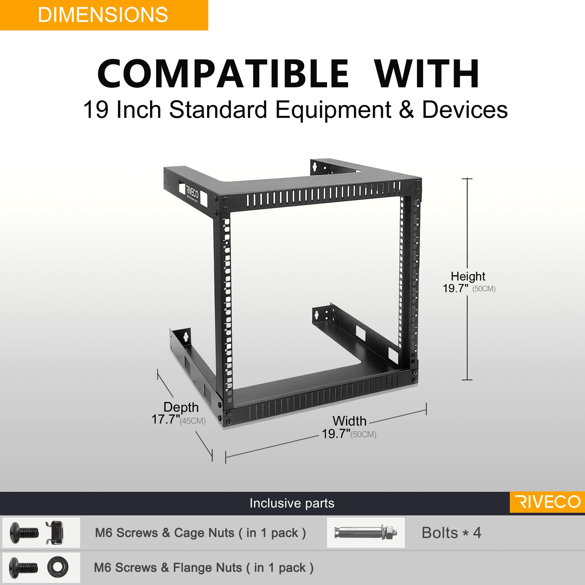 Amazon.com: RIVECO 9U Wall Mount Rack for Network – 17.7